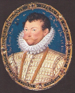 Pin, XVI-XVII, Hilliard, Nicholas, Retrato de Francisco Drake