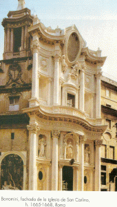Arq, XVII, Borromini, Francesco, Iglesia de San Carlino, Exterior, Fachada, Roma, 1665-1668