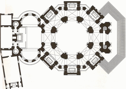 Arq, XVII, Longhena, Baltasare, Santa Maria della  Salute, Planta, Venecia, 1631