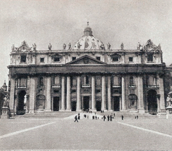 Arq, XVII, Maderno, Carlo, San Pedro del Vaticano, Exterior, Fachada, 1612
