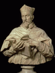 Esc, Algardi, Alessandro, Busto del Cardenal P. S.Zacchia Rondanini, Bargello, Florencia