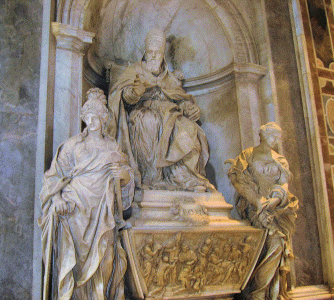 Esc, XVII, Algardi, Alessandro, Tumba de Len XI, San Pedro del Vaticano, Roma