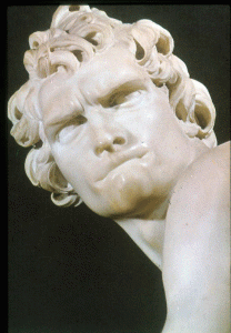 Esc, XVII, Bernini, Gian Lorenzo, El David, Detalle, Galera Borghese, Roma, 1623