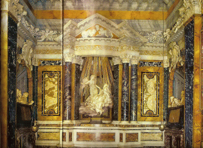 Esc, XVII, Bernini, Gian Lorenzo, Capilla de Santa Teresa, Iglesia de Santa Mara della Vittoria, Roma, 1652
