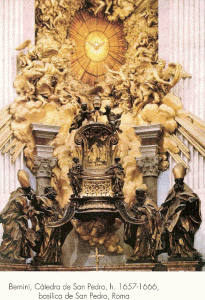Esc, XVII. Bernini, Gian Lorenzo, Ctedra de San Pedro, Vaticano, Roma, 1657