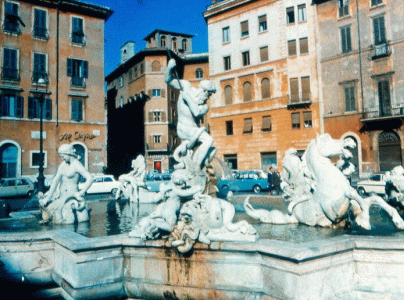 Esc, XVII, Bernini, Gian Lorenzo, Fuente de Neptuno, Roma