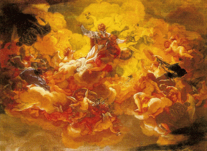 Pin, XVII, Gloria de San Ignacio, Galeria Nazionale, Roma, 1685