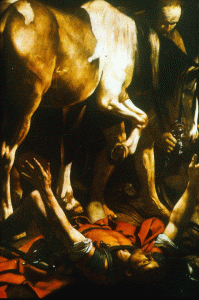 Pin, XVII, Caravaggio, Michelangelo Merisi, Conversin de San Pablo, Iglesia de Santa Mara, Roma, 1660