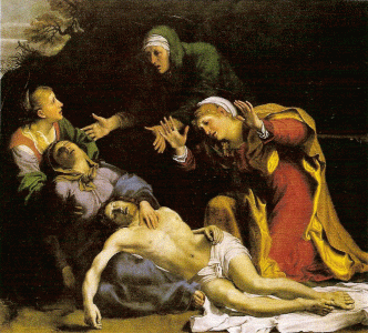 Pin, XVII, Carracci, Annibale, Lamentacion por la muerte de Cristo, National Gallery, London, 1606