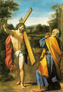 Pin, XVII, Carraci, Annibale, Quo Vadis, Aparicin de Cristo a San Pedro, National Gallery, London, 1601-1602