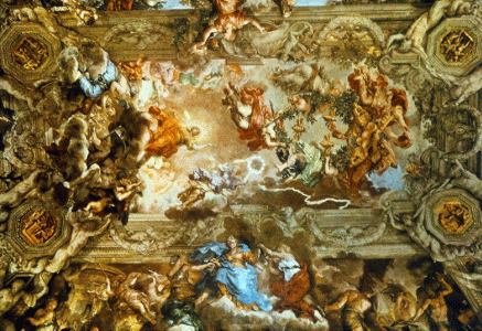 Pin, XVII, Cortona, Pietro, di, Gloria del reinado de Urgano VIII, Palacio Bernini, Roma