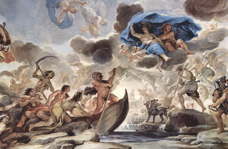 Pin, XVII, Giordano, Luca, La barca de Caronte, Galera Mnidi-Ricardi, Florencia, 1684-1686