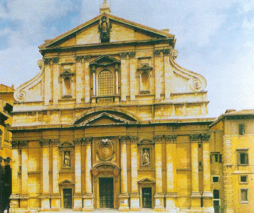 Arq, XVII, Porta G. della, Iglesa de Gesu, Exterior, Fachada Principal, Roma