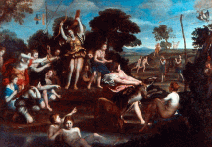 Pin, XVII, TAmpievi, Domnico, La caza de Diana, Galera Borghese, Roma