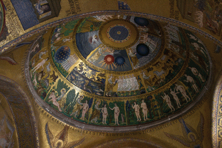 Arq, XI-XVI, Annimos, San Marcos, interior, pechinas, tambor, cpula, Venecia, 1703-1550
