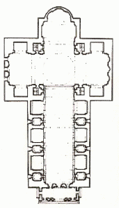 Arq, XV, Alberti, Len, Iglesia de San Andrs, proyecto, planta, Mantua, 1472