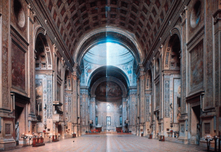 Arq, XV, Alberti, Len, Iglesia de San Andrs, interior, Mantua, 1472