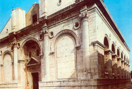 Arq, XV, Alberti, Len, Iglesia de San Francisco, fachada principal, Rmini, 1450