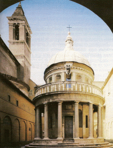 Arq, XV, Bramante, Donato, Iglesia de San Piedro in Montorio, exterior, Roma, 1502