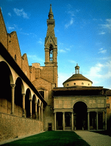 Arq, XV, Bruneleschi, Filippo, Capilla Pazzi, Exterior, fachada, Florencia, Italia, 1429-1444