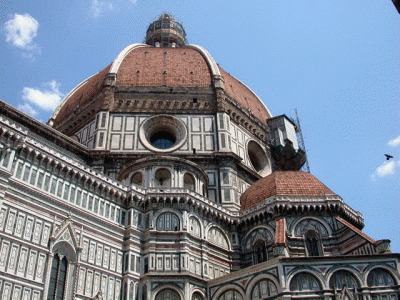 Arq, XV, Brunelleschi, Filippo, Catedral del Santa Mara in Fiore, exterior, detalle, Cpula, Florencia, 1296-1418