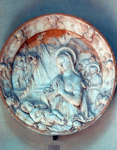  Cermica, XV, Rosellino, Antonio, Virgen con Nio, M. Bargello, Florencia