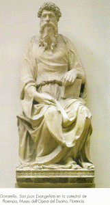 Esc, XV, Donatello, Donato di Niccolo, San Juan Evangelista, Catedral,  M. dell Opera, Florencia, 1408-1415