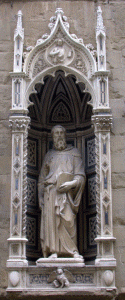 Esc, XV, Donatello, Donato di Niccolo, San Marcos, Iglesia de Orsanmichel, Florencia, 1413