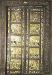 Esc, XV, Ghiberti, Lorenzo, Puertas del Paraiso, Baptisterio, Florencia, 1425-1452