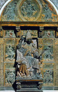 Esc, XV, Pollaiuolo, Antonio, Sepulcro de Inocencio VIII, relieve, finales del siglo