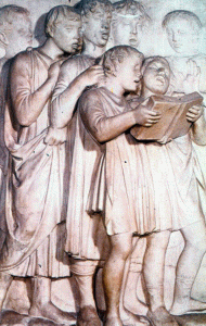 Esc, XV, Robbia, Luca della, Tribuna de la Catedral, Florencia, barro vidriado