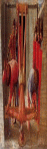Pin, XV,Masaccio, Tommaso, Crucifixin de San Pedro, Altar de Pisa, Pedrella, Gemaldegalerie, Berln, 1426