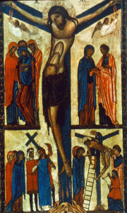 Pin, Berlinghieri, Bonaventura, Crucifixin, M. Uffizi, Florencia, primera mitad del siglo
