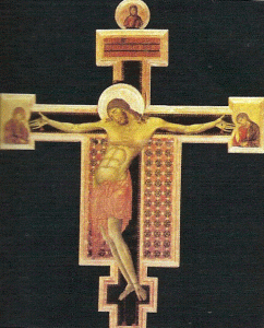 Pin, XIII, Cimabue, Cenni di Pepo, Crucifijo, Iglesia de Santo Doming, Arezzo, 1265-1268