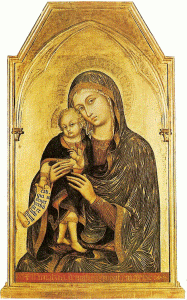 Pin, XIV, Barnaba o Bernab de Modena, Virgen con el Nio, Galleria Sabauda, Turn, Italia, 1370