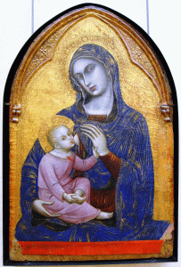 Pin, XIV, Barnaba o Bernab da Modena, Virgen con el Nio, M. del Louvre, Pars, 1370-1375