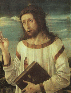 Pin, XV, Bellini, Giovanni, Bendicin de Cristo, M. del Louvre, Pars, 1460