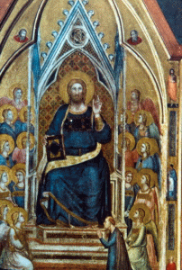 Miniaturas, XIV, Cristo entronizado, M. Vaticano