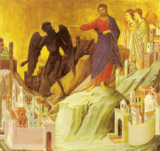 Pin, XIV, Duccio di Bounisegna, Cristo en la Montaa, Col. The Frick, N. York, USA, 1308-1311