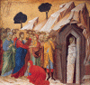 Pin, XIV, Duccio di Bonisegna, La resurreccin de Lzaro, M. de Arte Kimbell, Fort Wort, Texas, USA, 1310
