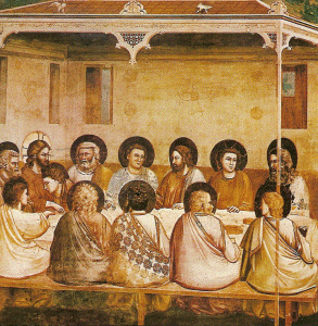 Pin, XIV, Giotto di Bondone, La ltima cena, Capilla Scrovegni, Padua, 1303-1305