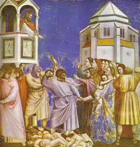 Pin, XIV, Giotto di Bondone, Masacre de los inocentes, Capilla Scrovegni, Padua, 1304-1306