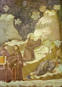 Pin, XIV, Giotto di Bondone, Milagro de la Primavera, 1295-1300