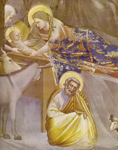 Pin, Giotto, di Bondone, Natividad y adoracin de los pastores, detalle, Capilla Scrovegni, Padua, 1304-1306