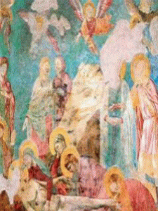 Pin, XIV, Giotto di Bondone, Llanto ante Cristo muerto, Capilla Scrovegni, Padua, 1304-1306