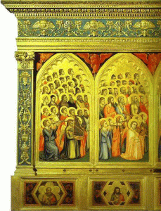Pin, XIV, Giotto dei Bondone, Polptico Baroncelli, Capilla de la Santa Cruz, Florencia, 1334