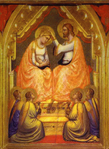 Pin, XIV, Giotto di Bondone, Polptico Baroncelli, detalle, Capilla de la Santa Cruz, Florencia, 1334 