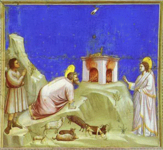 Pin, XIV, Giotto di Bondone, Sacrificio de Joaqun, Capilla Scrovegni, Padua, 1302-1305