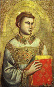 Pin, XIV, Giotto di Bondone, San Esteban, M. Horne, Florencia, 1320-1325
