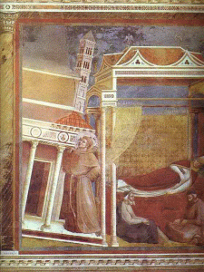 Pin, XIV, Giotto di Bondone, Sueo de Inocencio III, 1300